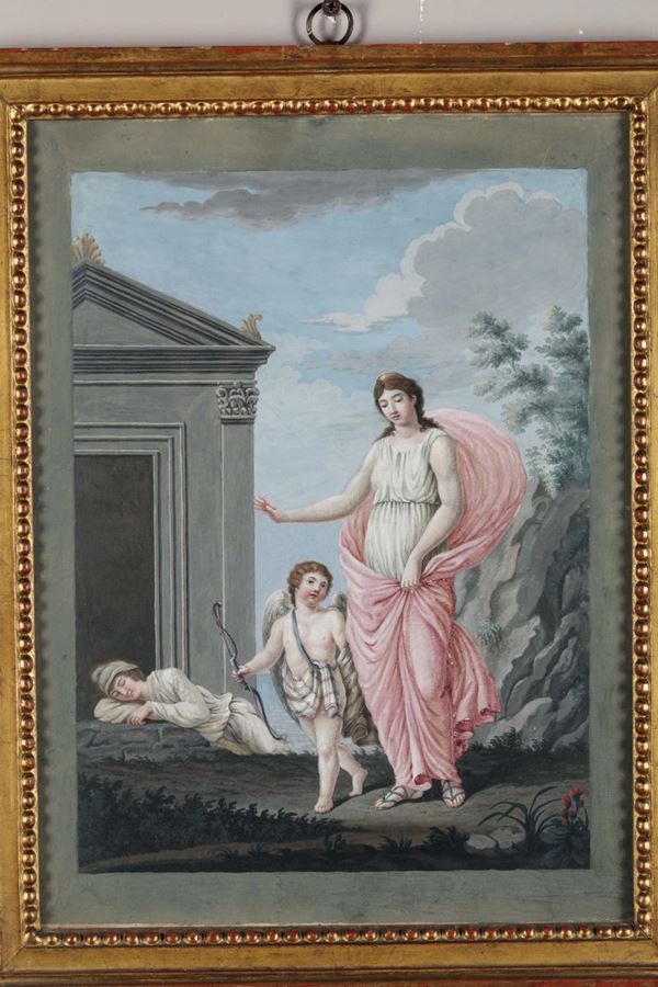 Pittore del XVIII-XIX secolo Scena classica con figure