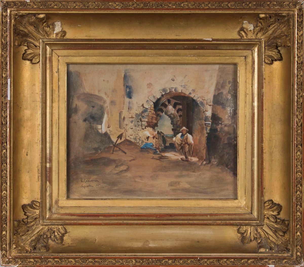 Vincenzo Cabianca (1827-1902)arco della Chiesa di Portovenere, 1882