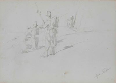 Giovanni Fattori (livorno 1825 - Firenze 1908)militari