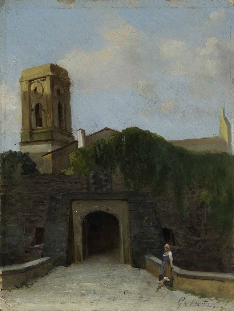 Lorenzo Gelati (1824-1893) Paesaggio  - Auction 19th and 20th Century Paintings - Cambi Casa d'Aste