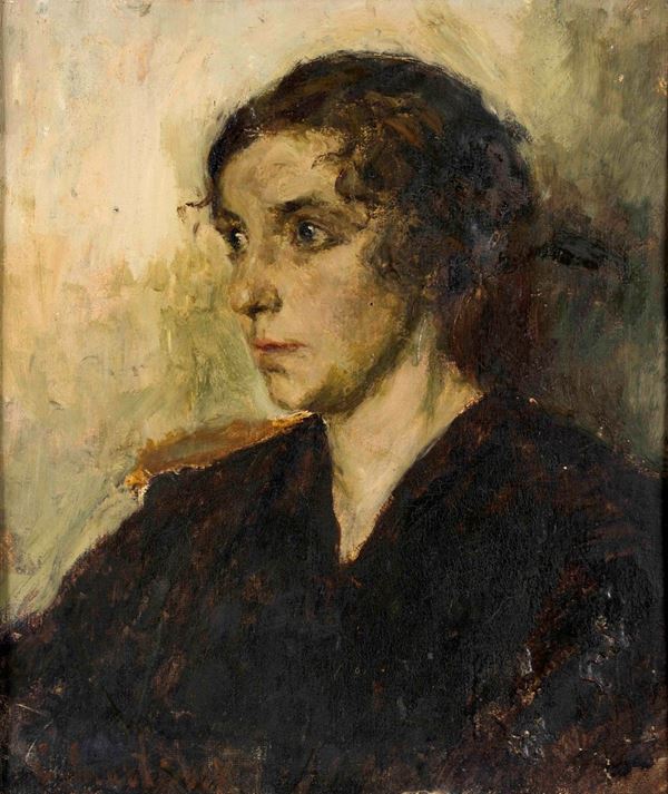 Eugenio Quarti (1867-1926) Ritratto di donna, 1917
