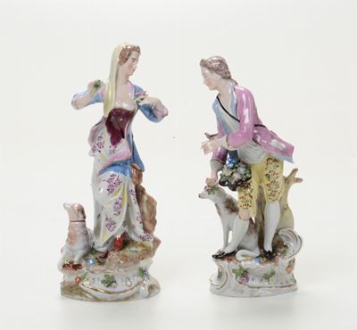 Coppia di Figurine Germania, Dresda, XX Secolo