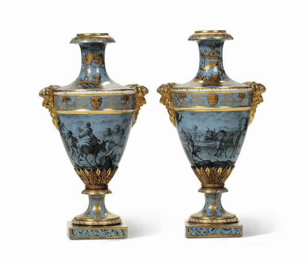 Coppia di vasi Probabilmente Parigi, fine del XVIII secolo