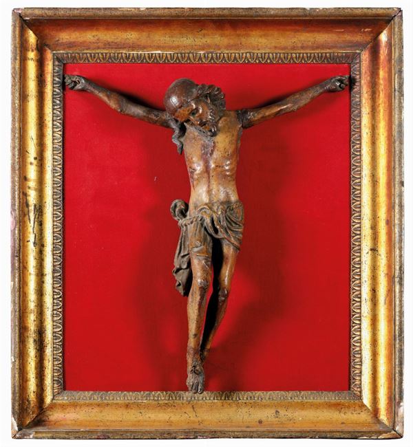 Corpus Christi in legno scolpito. Scultore operante nel XVII secolo