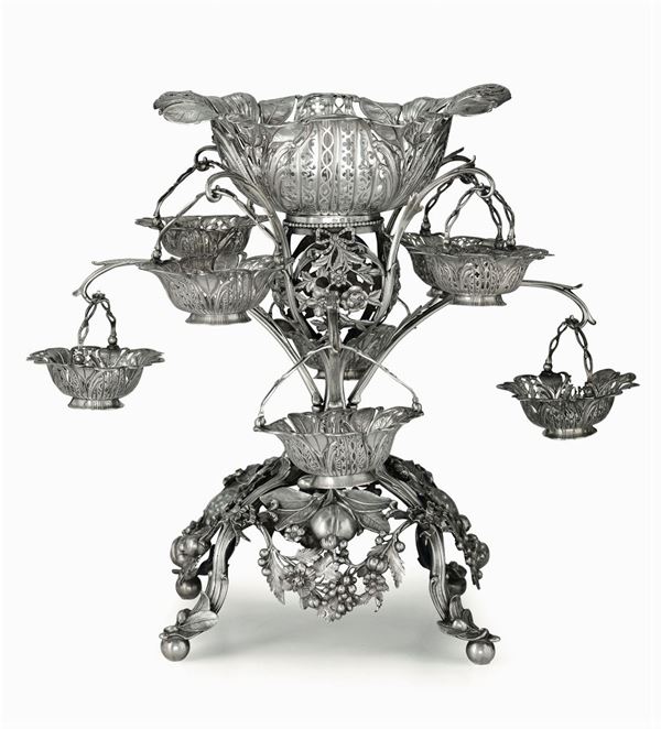 A silver centrepiece, T. Pitts, London 1768