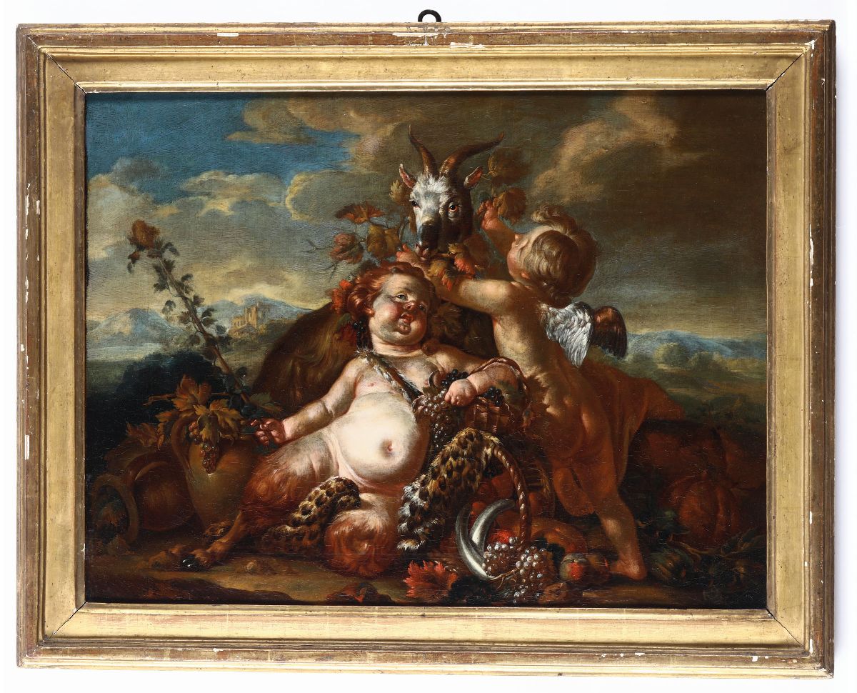 Jean-jacques Bachelier (1724 - 1806), Attribuito Aallegorie di Putti e Satiri