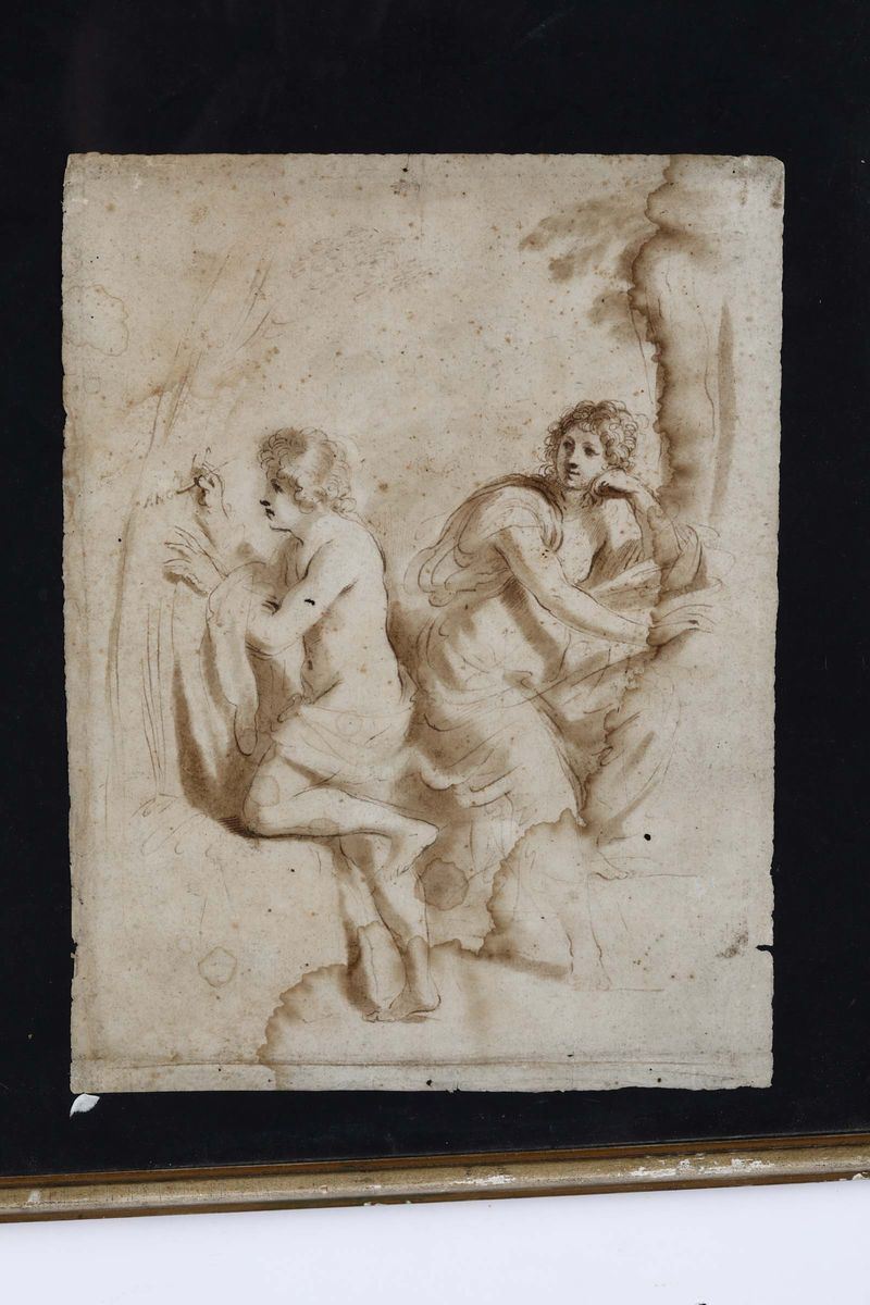 Scuola del XVIII secolo Tancredi e Clorinda  - Auction Paintings and Drawings Timed Auction - I - Cambi Casa d'Aste