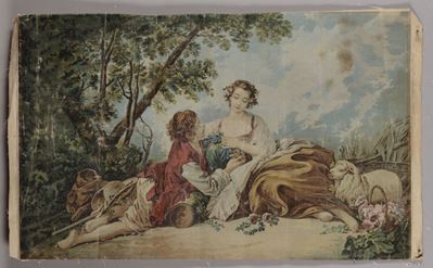 Succo D'erba Raffigurante Scena Galante, Inizio XX Secolo
