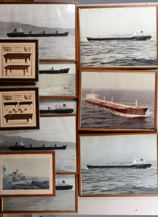 Lotto di stampe e fotografie di imbarcazioni