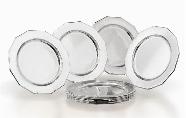 Eleven silver plates, 1935-1945