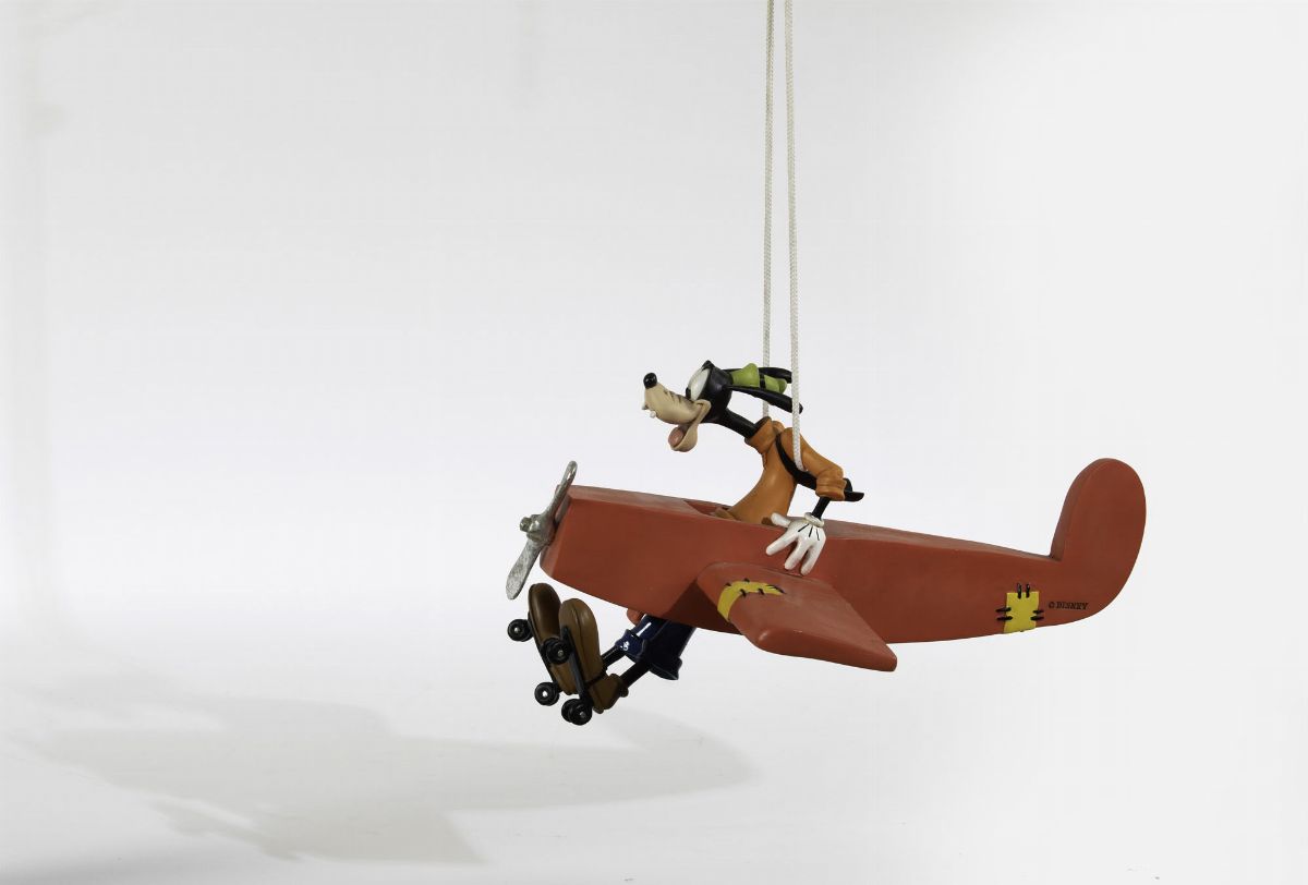 Disney Pippo con i Pattini in Aereo