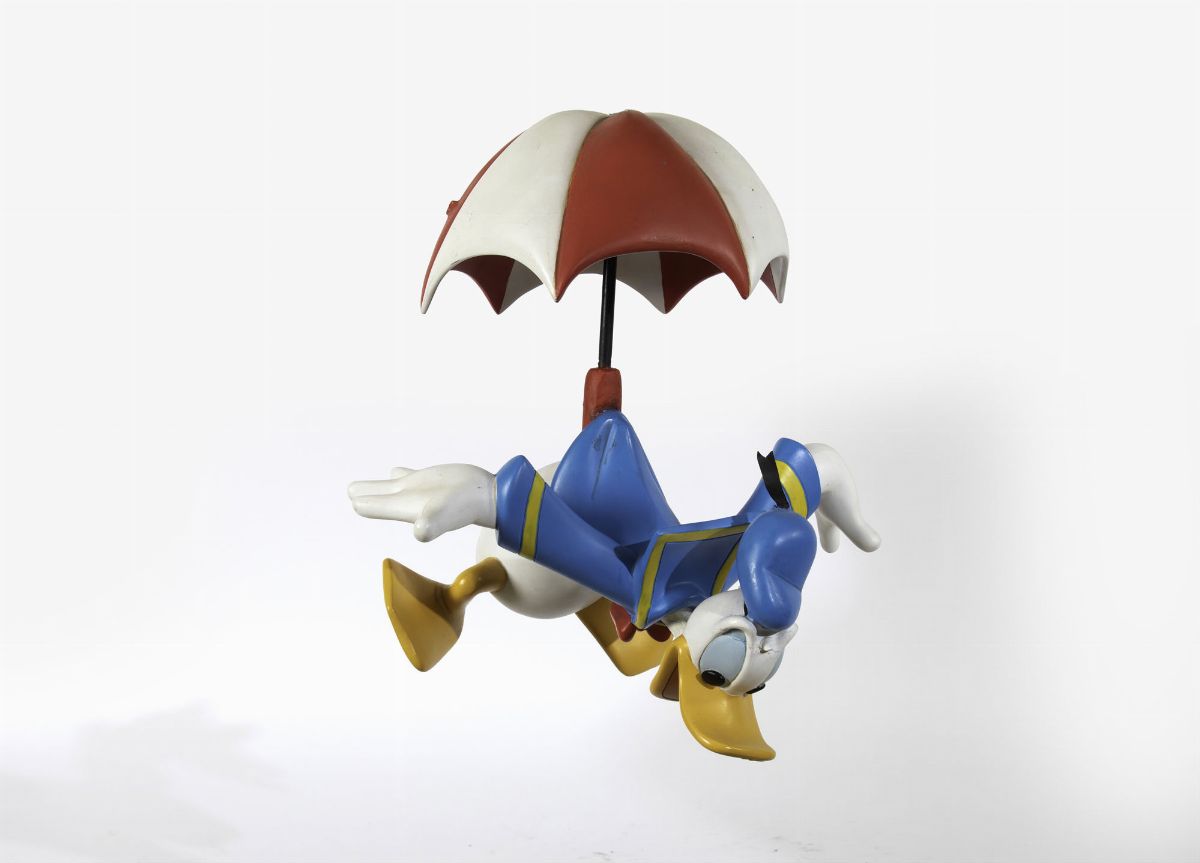 Disney Paperino con Ombrello in Caduta