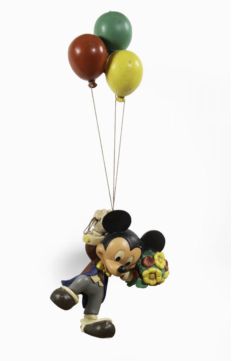Disney Topolino con palloncini  - Auction Fashion, Vintage and Watches Timed Auction - Cambi Casa d'Aste