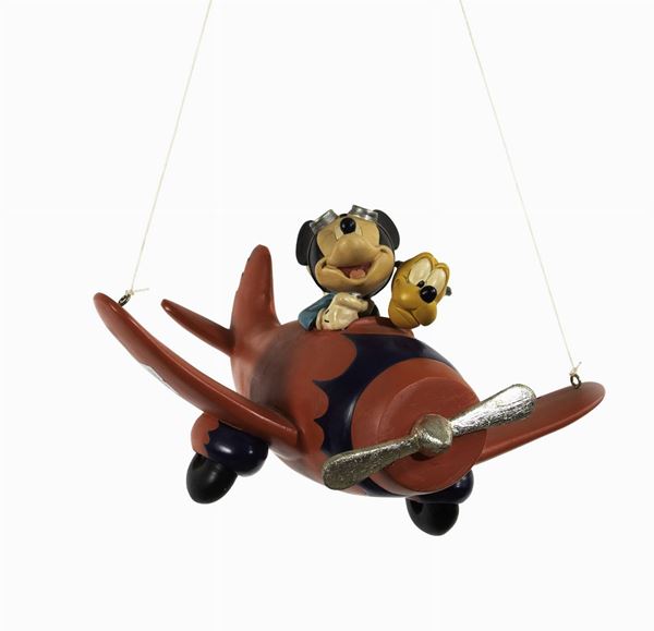 Disney Topolino e Pluto in aereo