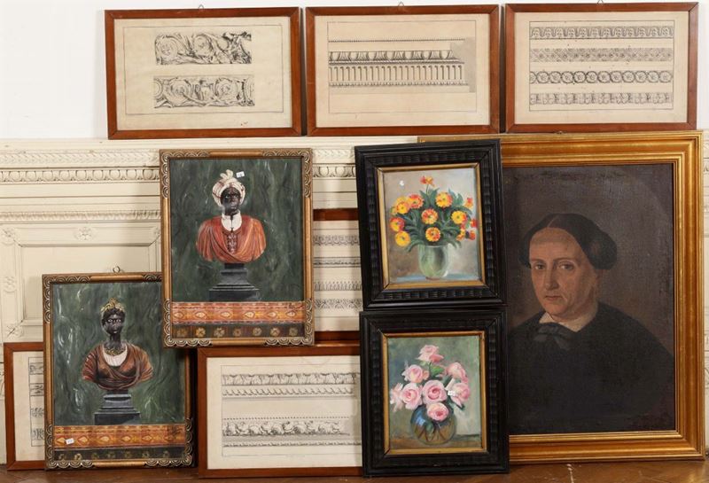 Lotto di dipinti e stampe varie  - Auction Fine Art Timed Auction - V - Cambi Casa d'Aste