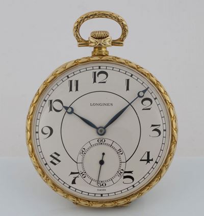 Longines, Orologio da Tasca in Oro Giallo 18k. Realizzato nel 1920 Circa