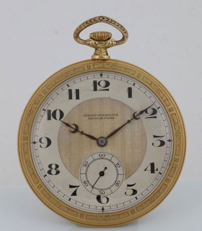 Girard Perregaux, Cassa No. 437666. Orologio da Tasca, in Oro Giallo 18k. Realizzato nel 1920 Cir...