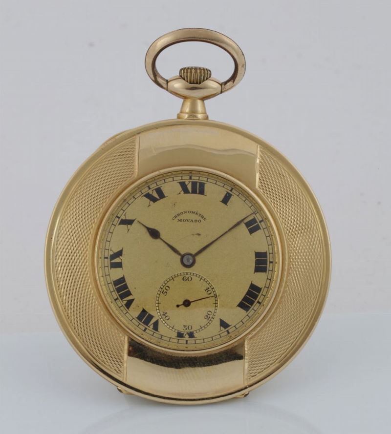 MOVADO, Chronometre. Orologio da tasca, in oro giallo 18K. Realizzato nel 1930 circa  - Asta Orologi da polso e da tasca - Cambi Casa d'Aste
