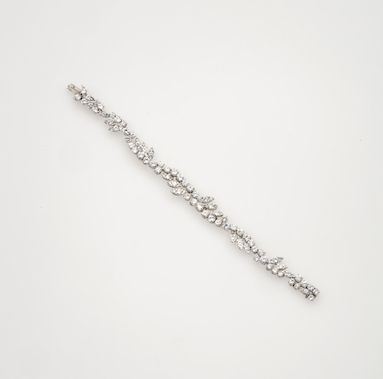 Brilliant-cut diamond and gold bracelet  - Auction Fine Jewels - II - Cambi Casa d'Aste