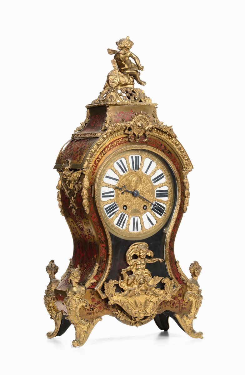 Pendola da tavolo boulle, XIX secolo  - Auction Fine Art - I - Cambi Casa d'Aste