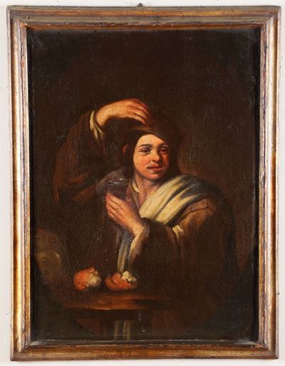 Scuola del XVIII Secolofigura di Giovane con Funghi