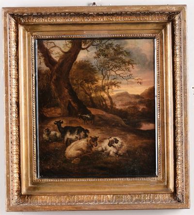 Jan Vermeer Van Haarlem (1656–1705)paesaggio con Pecore e Capre
