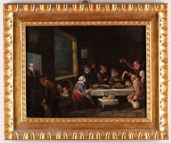 Egbert Van Heemskerck (Harleem 1634-Londra 1704) Interno di osteria