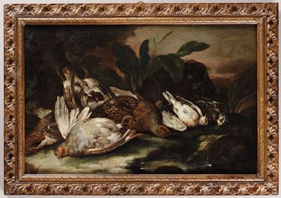 Aurora Monsù (1630-1665 Circa)natura Morta con Cacciagione