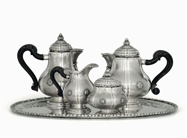 A silver tea and coffee set, Milan, 1935-1945