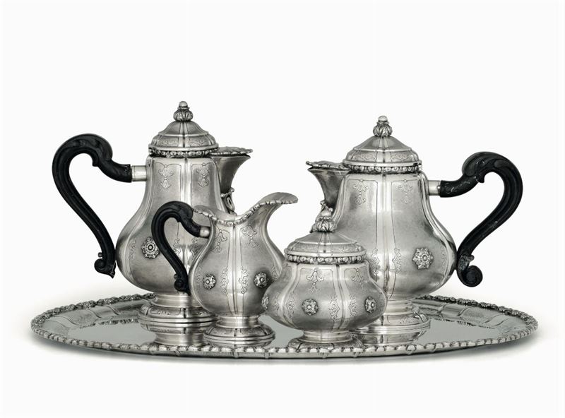 A silver tea and coffee set, Milan, 1935-1945  - Auction Collectors' Silvers - Cambi Casa d'Aste
