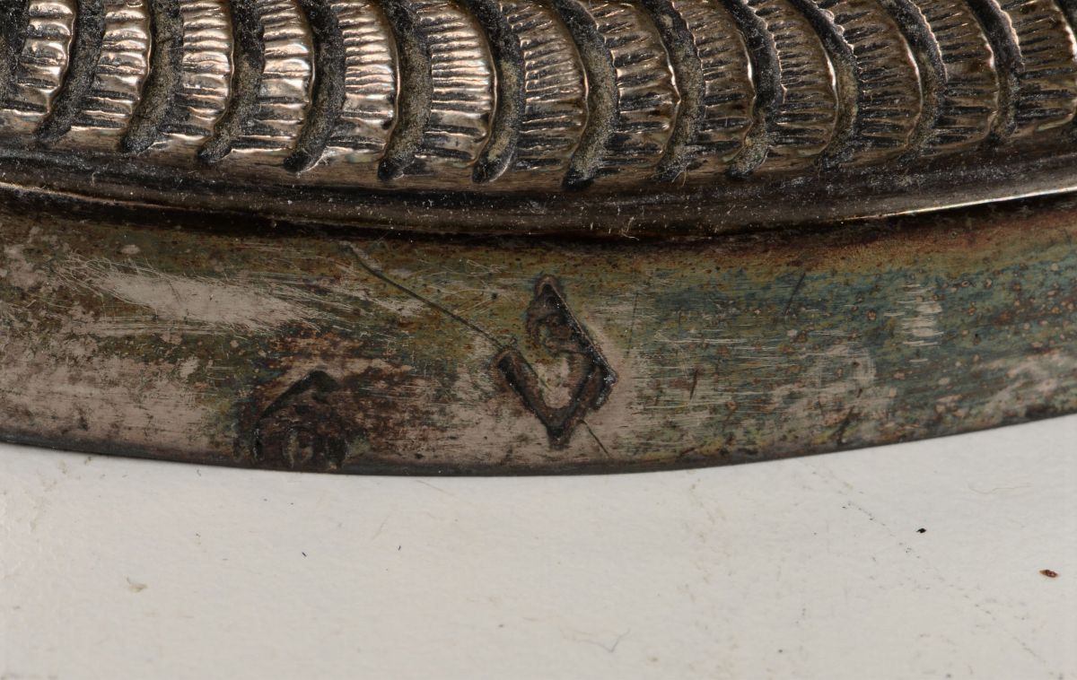 Quattro Candelieri in Argento Sbalzato e Cesellato. Ferrara (?) Prima Metà del XIX Secolo. Bollo ...