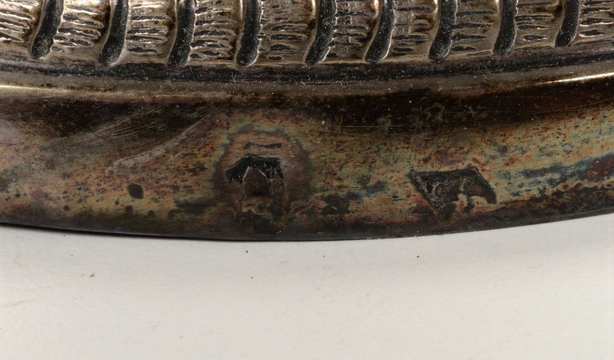Quattro Candelieri in Argento Sbalzato e Cesellato. Ferrara (?) Prima Metà del XIX Secolo. Bollo ...