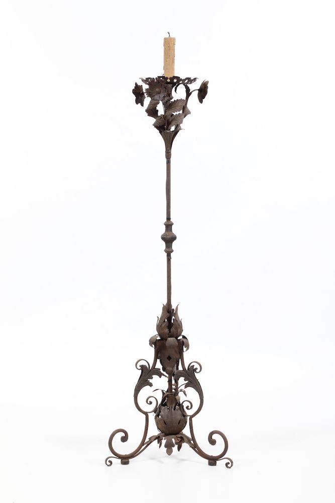 Piantana in ferro battuto, XX secolo  - Auction Fine Art Timed Auction - V - Cambi Casa d'Aste