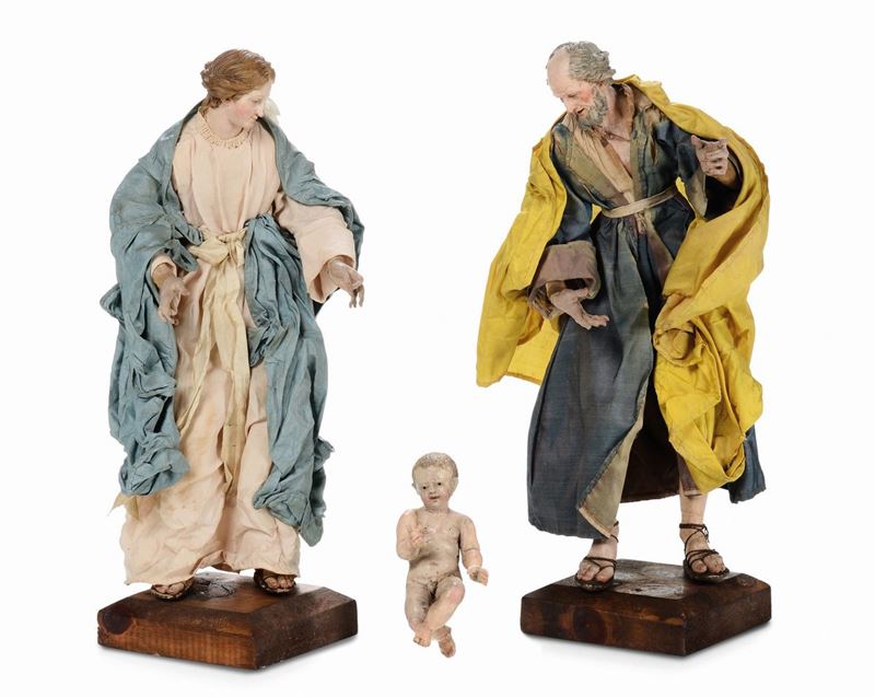 Sacra Famiglia, Napoli XVIII-XIX secolo  - Auction Sculpture and Works of Art - Cambi Casa d'Aste