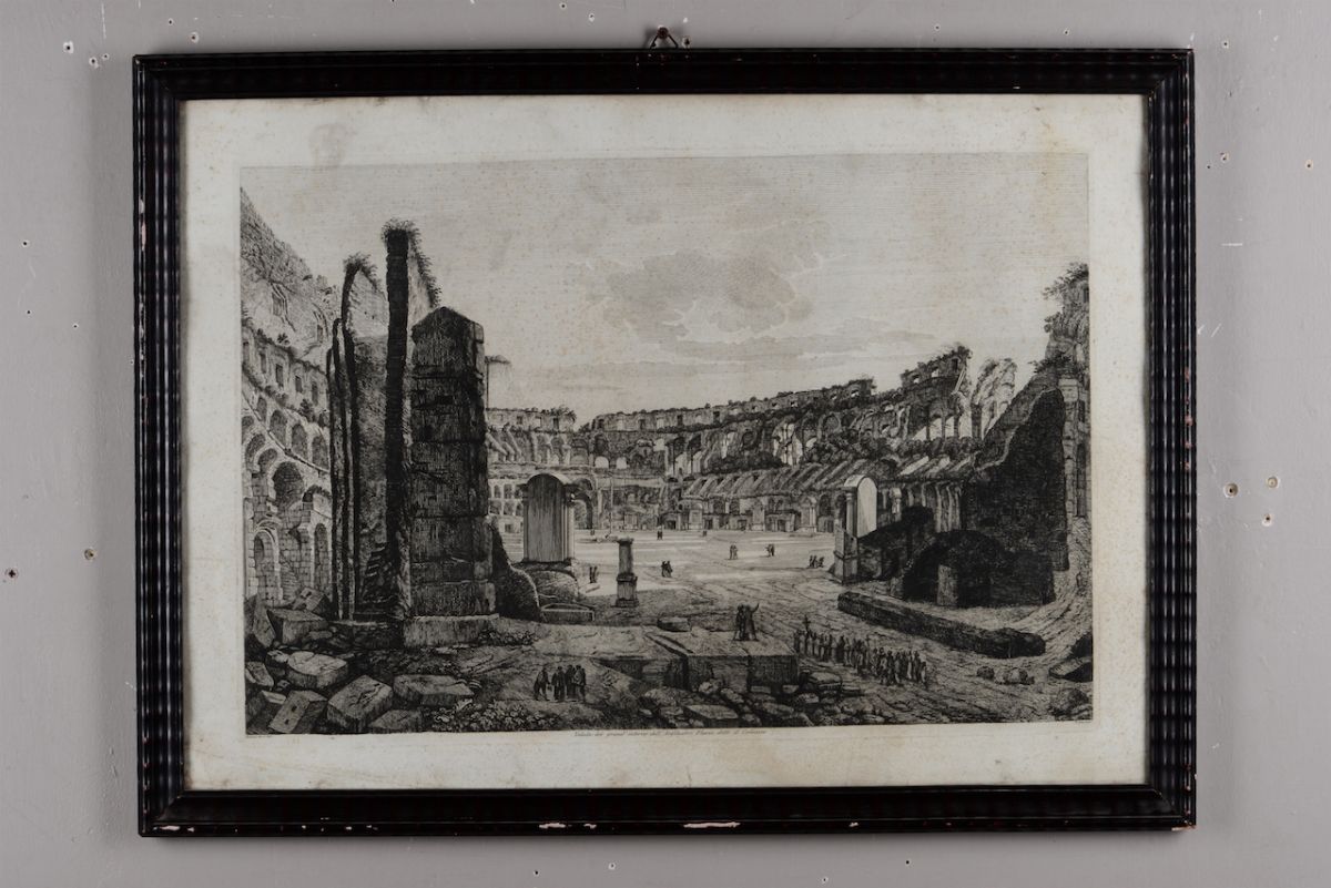 Luigi Rossiniveduta del Grande Interno del Anfiteatro Flavio Detto Anche Colosseo e Veduta della ...