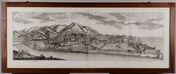 A.Giolfi/Torricelli/G.L. Guidotti Veduta della collina di Albaro. Genova, 1769 circa