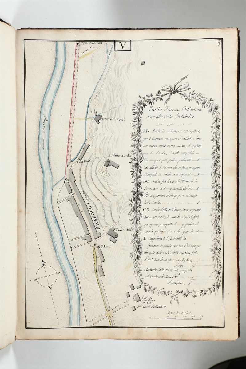 Brusco,giacomodisegno della Strada Cambiaso nella Valle di Polcevera..genova,giacomo Bruschi,21 M...