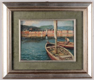 Ettore Morteo (alassio 1874 - Genova 1939)paesaggio Marino