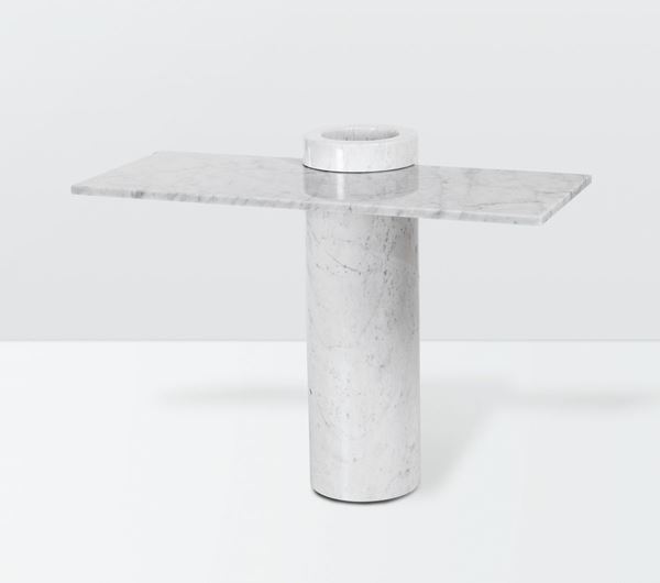 Angelo Mangiarotti, a Loico console table with a marble structure. Skipper Prod., Italy, 1970 ca.