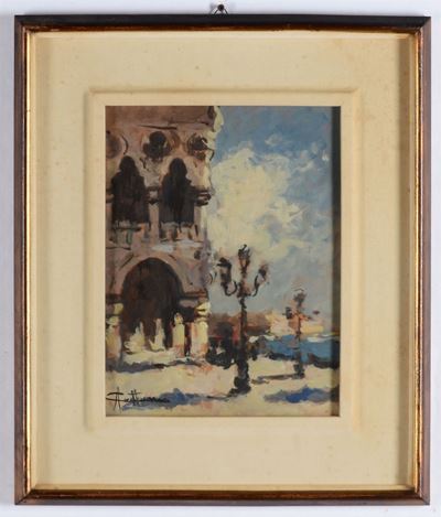 A. Cattaneoveduta di Palazzo Ducale a Venezia