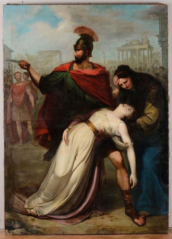 Gabriele Castagnola (1828-1883) Morte di Lucrezia