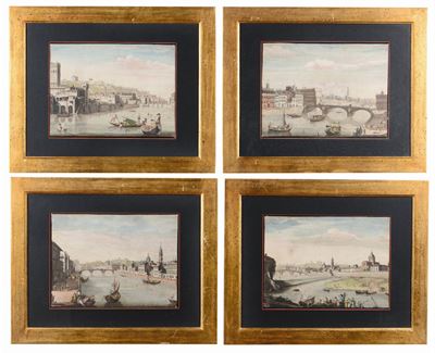 Quattro Incisioni con Vedute di Firenze, XVIII-XIX Secolo