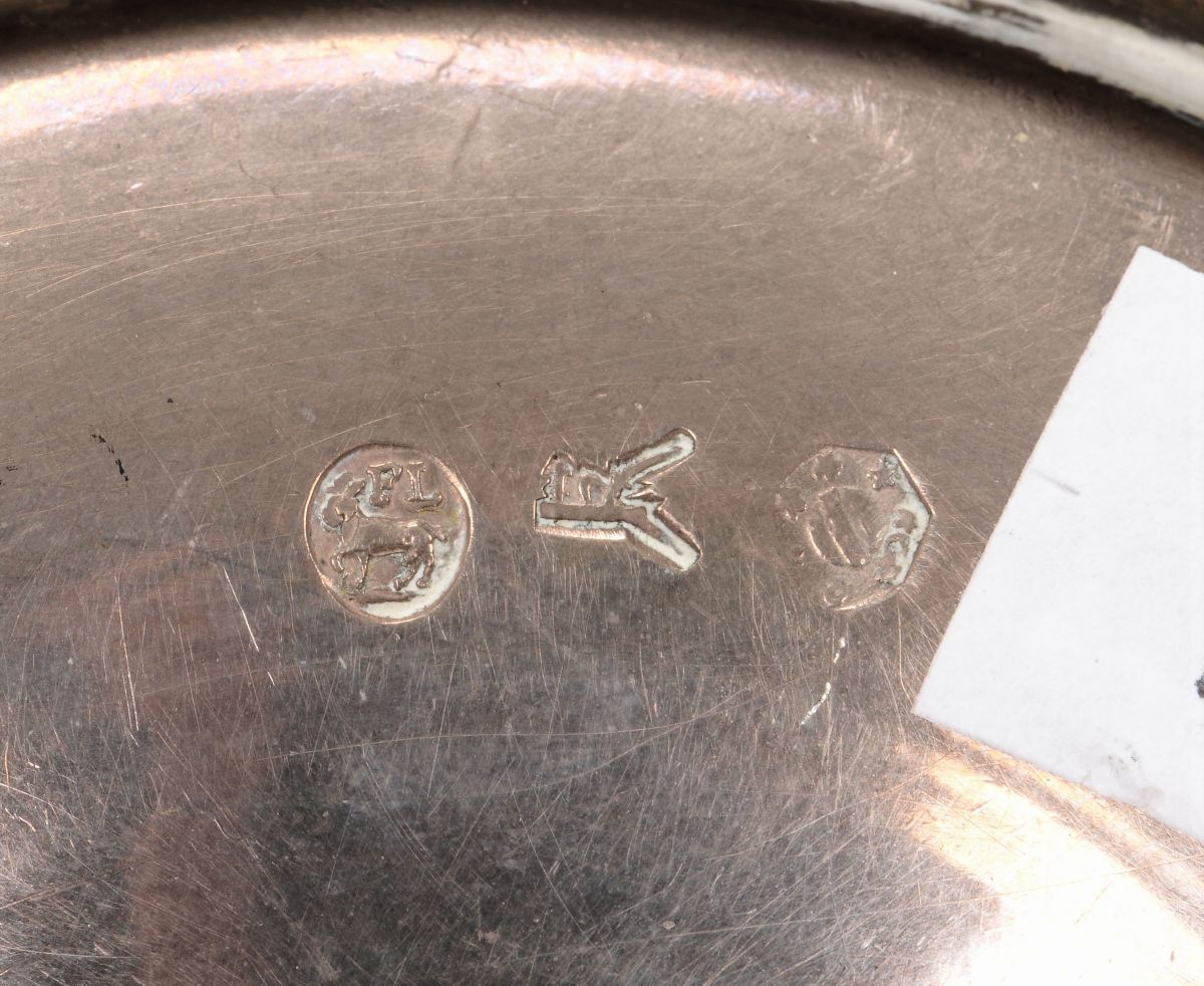 Bugia in Argento Fuso, Sbalzato e Cesellato. Milano, XIX Secolo, Marchio Dell’orefice Ignoto e Bo...