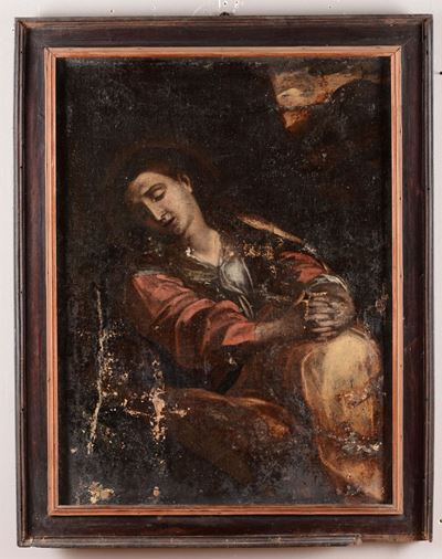 Scuola del XVIII Secolofigura di Santa