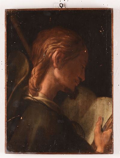 Due Dipinti Raffiguranti Figura che Legge e Figura Femminile, XVIII-XIX Secolo