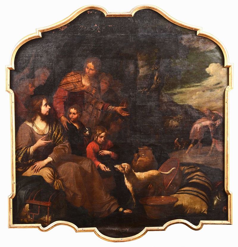Giovanni Andrea De Ferrari (Genova 1598 - 1669) La famiglia di Giacobbe  - Auction Old Master Paintings - Cambi Casa d'Aste