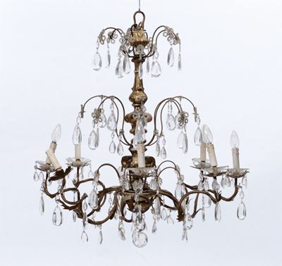 Lampadario a Otto Luci, XX Secolo