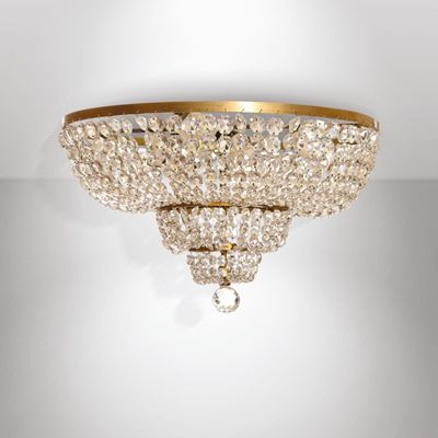Piccolo Lampadario in Cristallo Baccarat, Francia XX Secolo