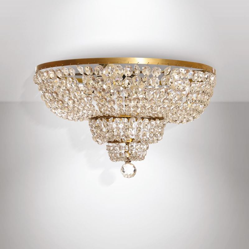 Piccolo lampadario in cristallo Baccarat, Francia XX secolo  - Auction Fine Art - I - Cambi Casa d'Aste