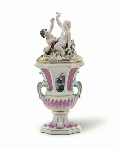 Vaso Bruciaprofumi Meissen, 1750 Circa Probabile Modello di Kaendler ed Eberlein